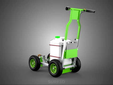 CART TROLLEY LINE UP STRIPE PAINT SPRAYER MARKER MARKING MACHINE 3D Model