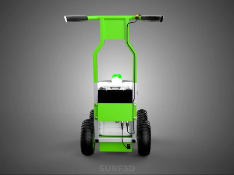 CART TROLLEY LINE UP STRIPE PAINT SPRAYER MARKER MARKING MACHINE 3D Model