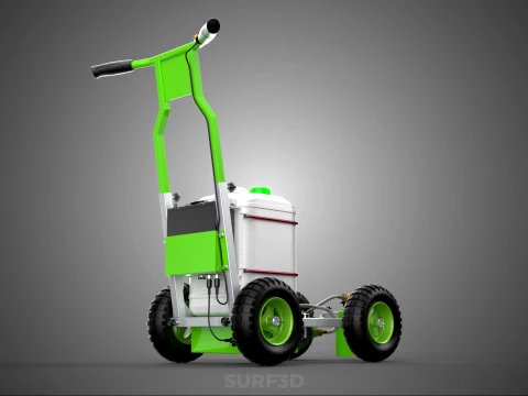 CART TROLLEY LINE UP STRIPE PAINT SPRAYER MARKER MARKING MACHINE 3D Model