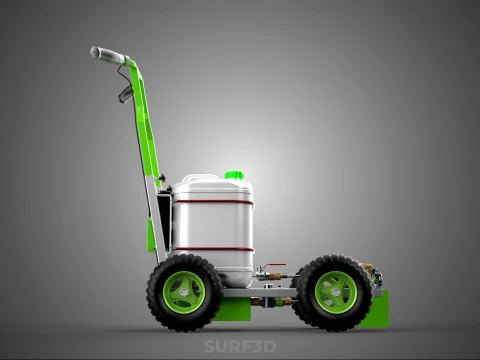 CART TROLLEY LINE UP STRIPE PAINT SPRAYER MARKER MARKING MACHINE 3D Model