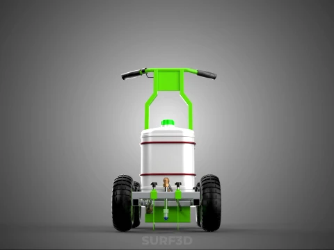 CART TROLLEY LINE UP STRIPE PAINT SPRAYER MARKER MARKING MACHINE 3D Model