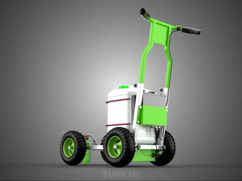 CART TROLLEY LINE UP STRIPE PAINT SPRAYER MARKER MARKING MACHINE 3D Model