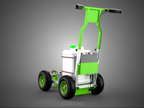 CART TROLLEY LINE UP STRIPE PAINT SPRAYER MARKER MARKING MACHINE 3D Model