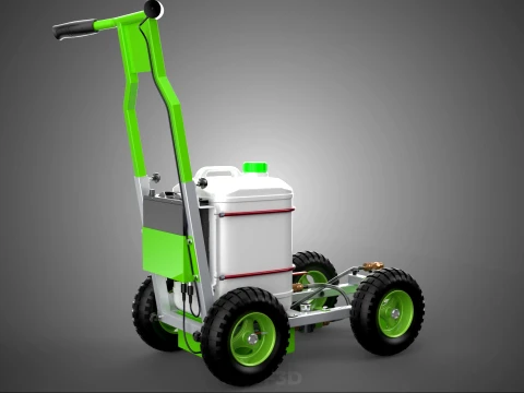CART TROLLEY LINE UP STRIPE PAINT SPRAYER MARKER MARKING MACHINE 3D Model