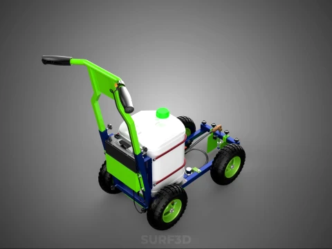 CARRELLO ELETTRICO LINE UP MARK MACCHINA PER MARCATURA SPRUZZATURA VERNICE Modello 3D