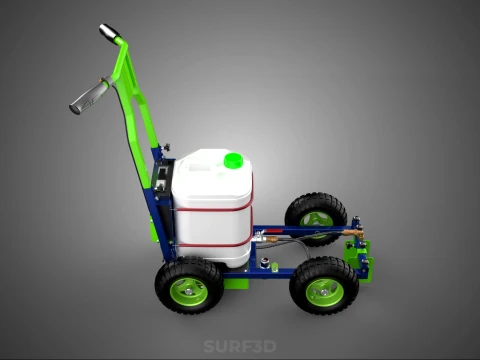 CARRELLO ELETTRICO LINE UP MARK MACCHINA PER MARCATURA SPRUZZATURA VERNICE Modello 3D
