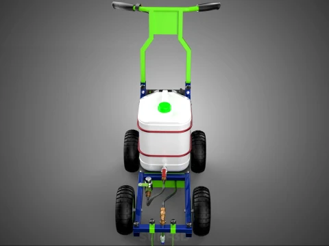 CARRELLO ELETTRICO LINE UP MARK MACCHINA PER MARCATURA SPRUZZATURA VERNICE Modello 3D