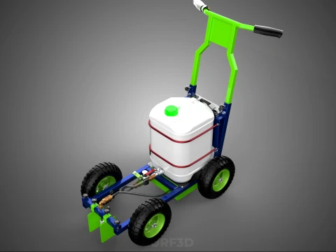 CARRELLO ELETTRICO LINE UP MARK MACCHINA PER MARCATURA SPRUZZATURA VERNICE Modello 3D