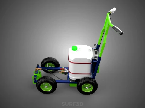 CARRELLO ELETTRICO LINE UP MARK MACCHINA PER MARCATURA SPRUZZATURA VERNICE Modello 3D