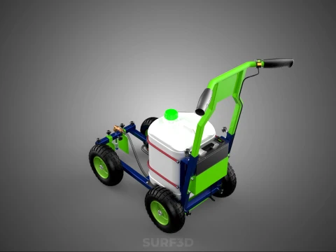 CARRELLO ELETTRICO LINE UP MARK MACCHINA PER MARCATURA SPRUZZATURA VERNICE Modello 3D