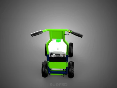 CARRELLO ELETTRICO LINE UP MARK MACCHINA PER MARCATURA SPRUZZATURA VERNICE Modello 3D
