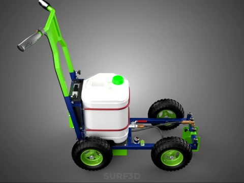 CARRELLO ELETTRICO LINE UP MARK MACCHINA PER MARCATURA SPRUZZATURA VERNICE Modello 3D