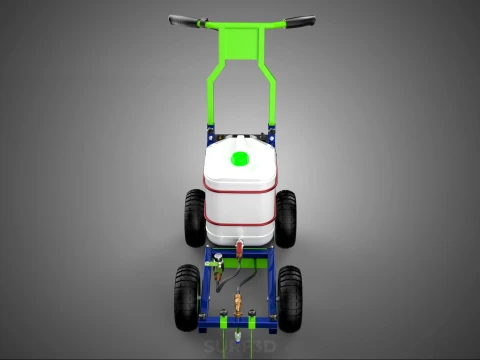 CARRELLO ELETTRICO LINE UP MARK MACCHINA PER MARCATURA SPRUZZATURA VERNICE Modello 3D
