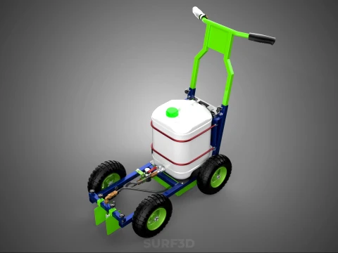 CARRELLO ELETTRICO LINE UP MARK MACCHINA PER MARCATURA SPRUZZATURA VERNICE Modello 3D