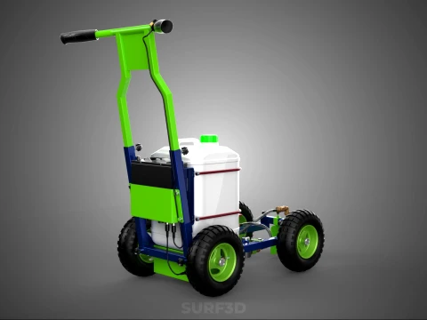 CARRELLO ELETTRICO LINE UP MARK MACCHINA PER MARCATURA SPRUZZATURA VERNICE Modello 3D