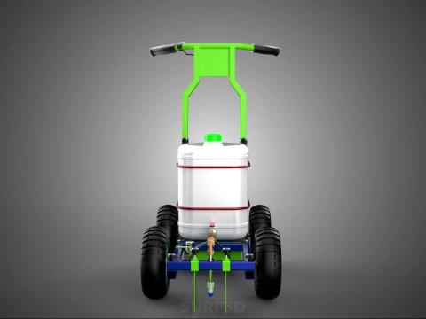 CARRELLO ELETTRICO LINE UP MARK MACCHINA PER MARCATURA SPRUZZATURA VERNICE Modello 3D
