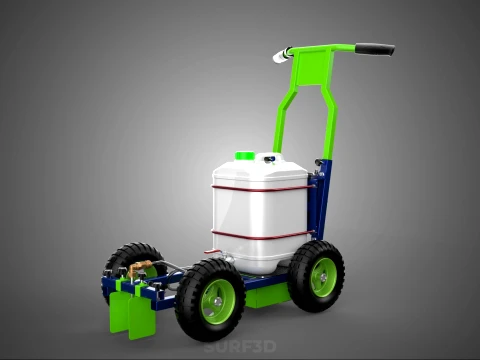 CARRELLO ELETTRICO LINE UP MARK MACCHINA PER MARCATURA SPRUZZATURA VERNICE Modello 3D