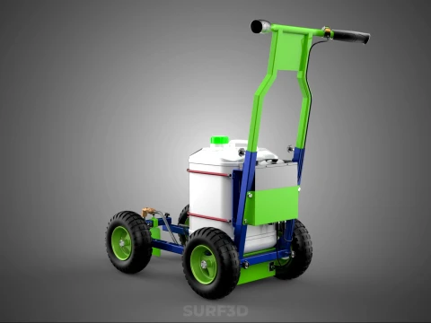 CARRELLO ELETTRICO LINE UP MARK MACCHINA PER MARCATURA SPRUZZATURA VERNICE Modello 3D