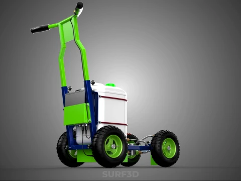 CARRELLO ELETTRICO LINE UP MARK MACCHINA PER MARCATURA SPRUZZATURA VERNICE Modello 3D
