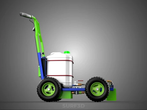 CARRELLO ELETTRICO LINE UP MARK MACCHINA PER MARCATURA SPRUZZATURA VERNICE Modello 3D