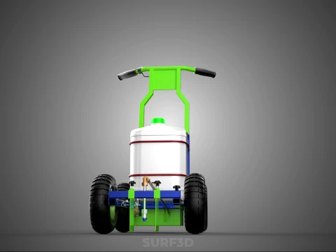 CARRELLO ELETTRICO LINE UP MARK MACCHINA PER MARCATURA SPRUZZATURA VERNICE Modello 3D