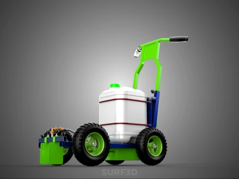 CARRELLO ELETTRICO LINE UP MARK MACCHINA PER MARCATURA SPRUZZATURA VERNICE Modello 3D