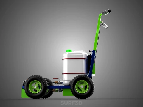 CARRELLO ELETTRICO LINE UP MARK MACCHINA PER MARCATURA SPRUZZATURA VERNICE Modello 3D