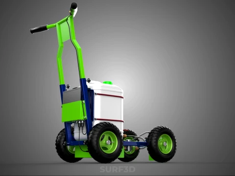 CARRELLO ELETTRICO LINE UP MARK MACCHINA PER MARCATURA SPRUZZATURA VERNICE Modello 3D