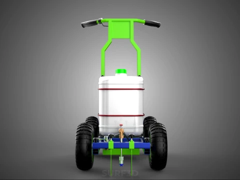 CARRELLO ELETTRICO LINE UP MARK MACCHINA PER MARCATURA SPRUZZATURA VERNICE Modello 3D
