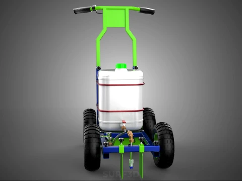 CARRELLO ELETTRICO LINE UP MARK MACCHINA PER MARCATURA SPRUZZATURA VERNICE Modello 3D