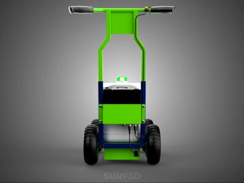 CARRELLO ELETTRICO LINE UP MARK MACCHINA PER MARCATURA SPRUZZATURA VERNICE Modello 3D