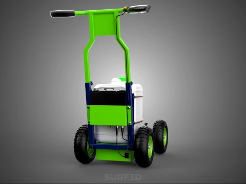 CARRELLO ELETTRICO LINE UP MARK MACCHINA PER MARCATURA SPRUZZATURA VERNICE Modello 3D
