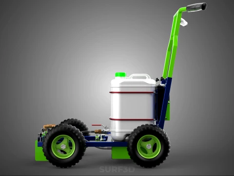 CARRELLO ELETTRICO LINE UP MARK MACCHINA PER MARCATURA SPRUZZATURA VERNICE Modello 3D