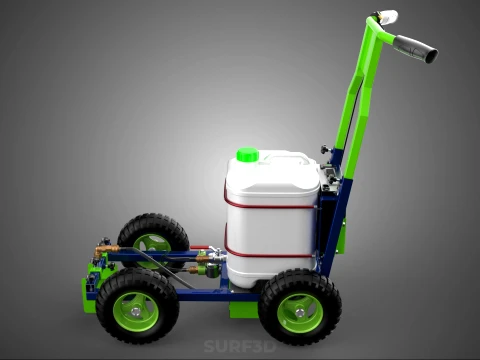 CARRELLO ELETTRICO LINE UP MARK MACCHINA PER MARCATURA SPRUZZATURA VERNICE Modello 3D