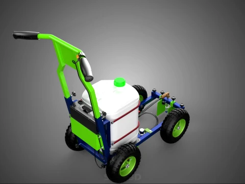 CARRELLO ELETTRICO LINE UP MARK MACCHINA PER MARCATURA SPRUZZATURA VERNICE Modello 3D