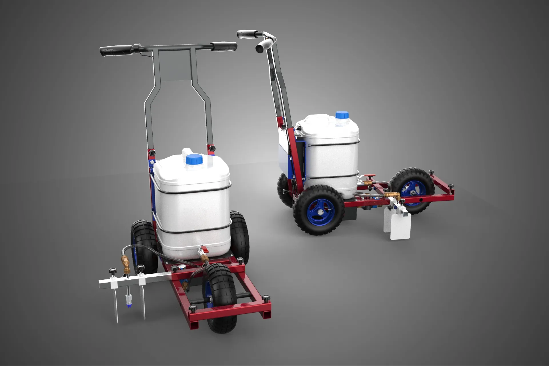 CARRELLO ELETTRICO PER SPRUZZATURA VERNICE LINE UP MARK MARCATORE Modello 3D .c4d .max .obj .3ds .fbx .stl .blend 