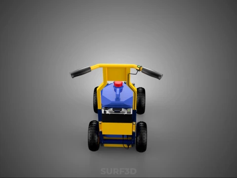 SPORTS ATHLETIC FIELD MARKING TROLLEY CART LINE MACHINE MARKER 3D Model