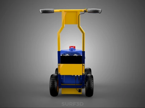 SPORTS ATHLETIC FIELD MARKING TROLLEY CART LINE MACHINE MARKER 3D Model