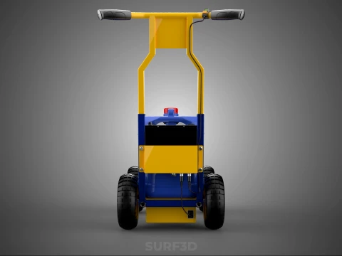 SPORTS ATHLETIC FIELD MARKING TROLLEY CART LINE MACHINE MARKER 3D Model