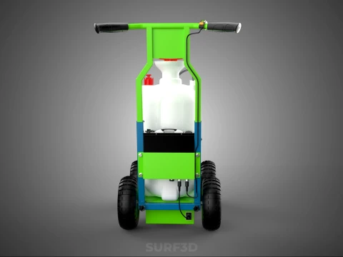 HAND PUMP TROLLEY CART LINE PAINT SPRAYER MARKER PAINTER MACHINE 3D Model