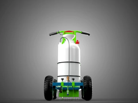 HAND PUMP TROLLEY CART LINE PAINT SPRAYER MARKER PAINTER MACHINE 3D Model