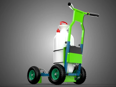 HAND PUMP TROLLEY CART LINE PAINT SPRAYER MARKER PAINTER MACHINE 3D Model