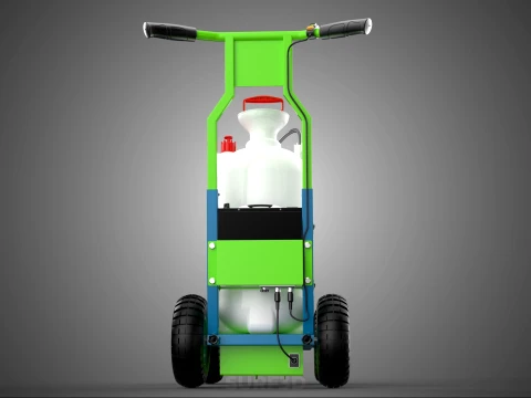 HAND PUMP TROLLEY CART LINE PAINT SPRAYER MARKER PAINTER MACHINE 3D Model