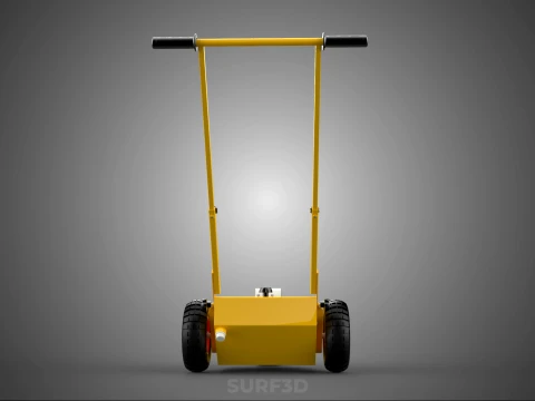 PITCH MARKING TROLLEY ROLLING CART LINE PAINT MACHINE FIELD ROAD 3D Model