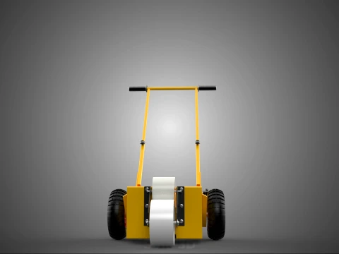 PITCH MARKING TROLLEY ROLLING CART LINE PAINT MACHINE FIELD ROAD 3D Model