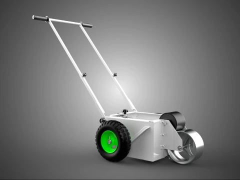 MANUAL PITCH MARK MARKING ROLLER TROLLEY CART LINE PAINT MACHINE 3D Model