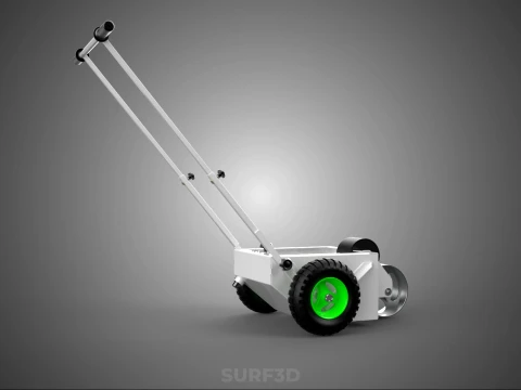 MANUAL PITCH MARK MARKING ROLLER TROLLEY CART LINE PAINT MACHINE 3D Model
