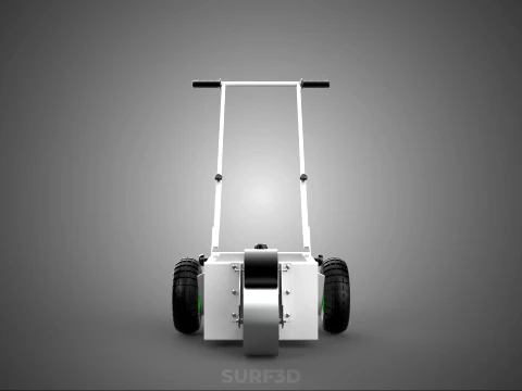 MANUAL PITCH MARK MARKING ROLLER TROLLEY CART LINE PAINT MACHINE 3D Model