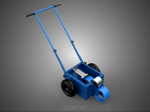 BALL PARK LINE WHEEL MARKING MACHINE TROLLEY CART PAINT PITCHES 3D Model