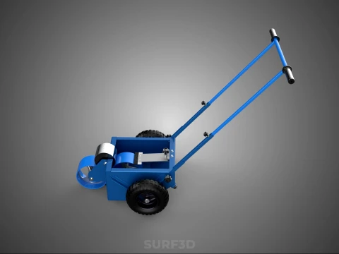 BALL PARK LINE WHEEL MARKING MACHINE TROLLEY CART PAINT PITCHES 3D Model